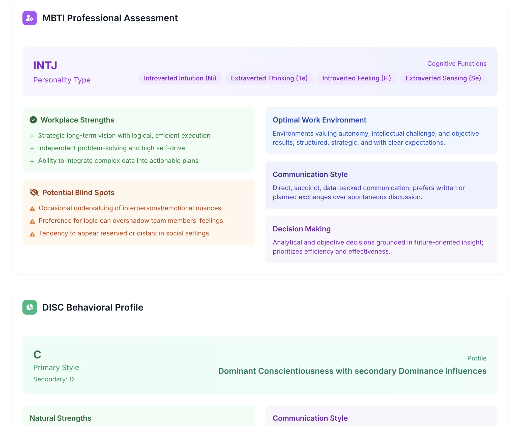 Work Style Assessment