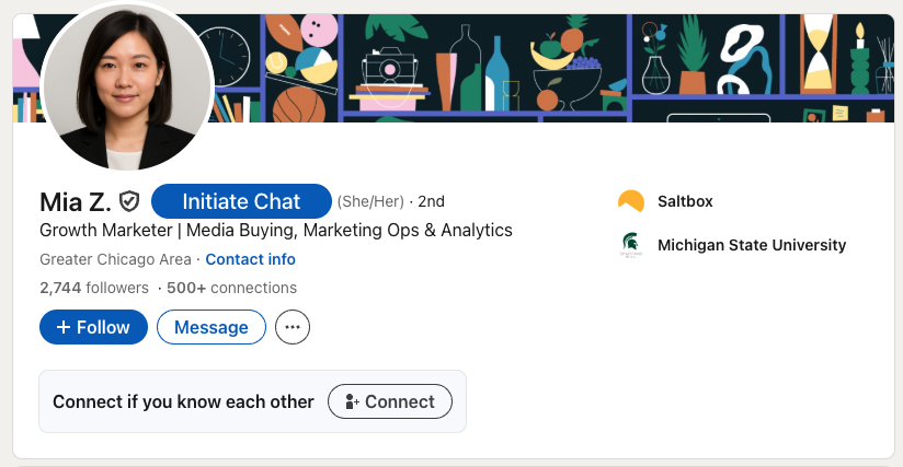 LinkedIn Profile with PersonaChat