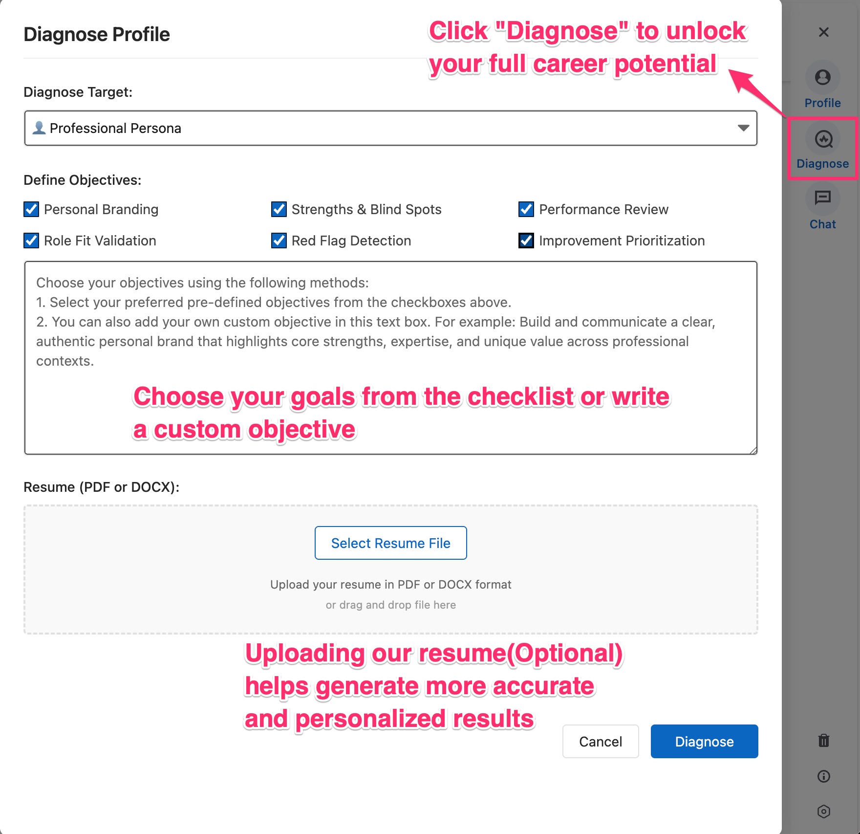 Step 3: AI Diagnostics
